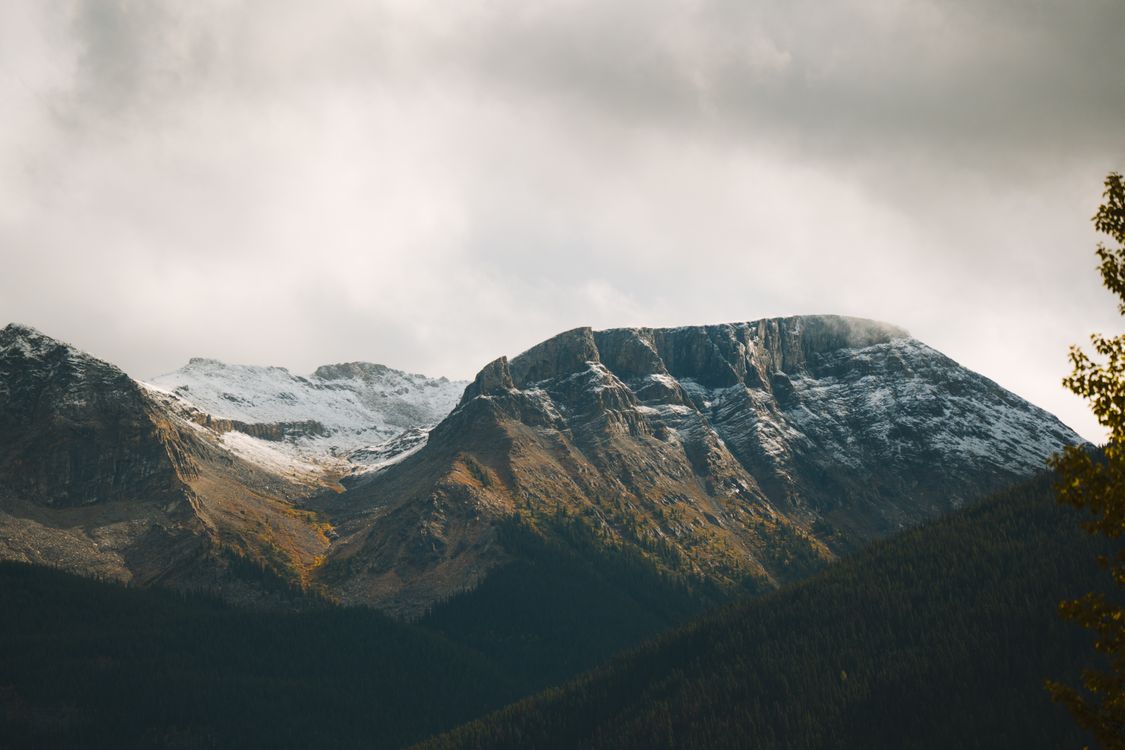 Mountain landscape, generic travel banner placeholder