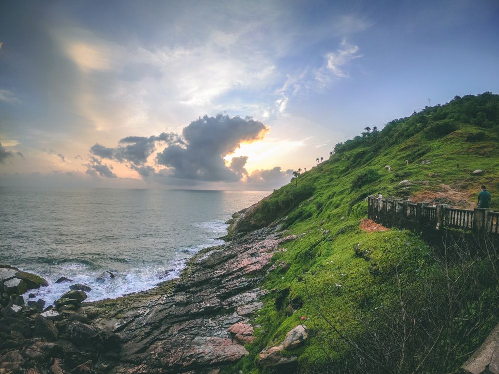 Rocky Konkan coastline near Sindhudurg, Maharashtra